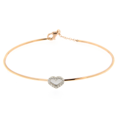 Bracciale in oro 18 K rosa e Diamanti