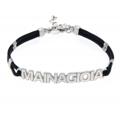 Bracciale Argento e Cuoio