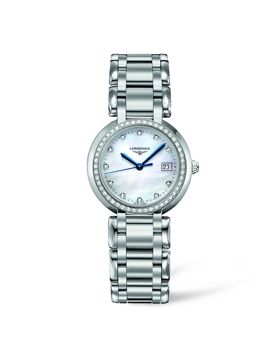 Longines Primaluna Steel and Diamonds