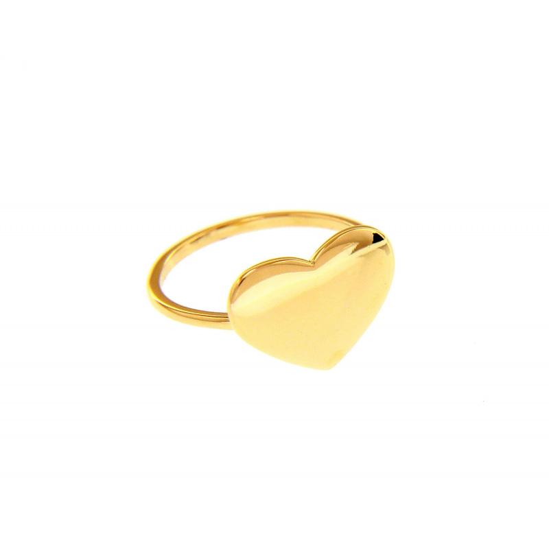 Heart ring gold 18 K