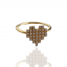 Anello pixel cuore