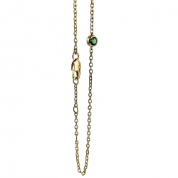 Bracciale punto luce in oro con tsavorite