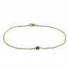 Bracciale punto luce in oro con tsavorite