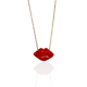 Collana Lolita bocca rossa