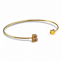 Bracciale bangle in oro e brillanti