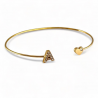 Bracciale bangle in oro e brillanti