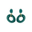 Edge Earrings - Precious Red
