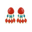 Shine Earrings - Precious Red