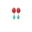 Blaze Earrings - Precious Red