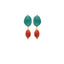 Blaze Earrings - Precious Red