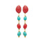 Ray Earrings - Precious Red