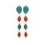 Ray Earrings - Precious Red