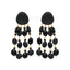 Black Leopard Earrings - Precious Red