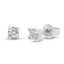 White gold solitaire earrings - Di Leo Gioielli
