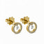 Orecchini Cerchio in Oro Giallo 18K con Diamanti - Herzel Gioielli