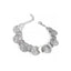 Bracciale in argento con monete satinate - Herzel Fashion