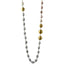 Collana in argento dorato con perle multicolor coltivate