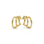 Orecchini donna triplo cerchio in oro giallo - Herzel Gioielli