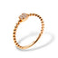 Anello in Oro Rosa con Rosellina di Diamanti - Herzel Gioielli