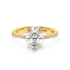 Anello solitario ovale - AMA