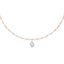 Aria lab drop-cut necklace - LOVE