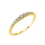 White graduating band ring - Herzel Gioielli