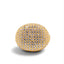 Anello Ovale in Argento Dorato con Zirconi Bianchi – Herzel Fashion