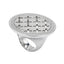 Anello Ovale in Argento con Lavorazione Forata - Rebecca Gioielli