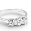 Anello Trilogy in Oro Bianco con Diamanti – Herzel Gioielli