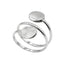 Anello donna contrariè in argento - Herzel Fashion