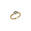 Anello in Oro Rosa 18 Carati con Acquamarina a Cuore e Diamante – Herzel Gioielli