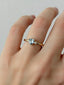 Anello in Oro Rosa 18 Carati con Acquamarina a Cuore e Diamante – Herzel Gioielli