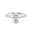 Anello solitario ovale - AMA