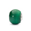 Beads in argento con Malachite rotonda - Trollbeads
