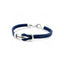 Bracciale Uomo con Nodo in argento e corda nautica blu - Valentino Di Leonardo