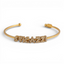Bracciale con scritta sticazzi in argento rosa e zirconi bianchi 