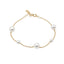 Bracciale in Oro Giallo 18 Carati con Perle 3,5–6,5 mm – Herzel Gioielli