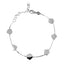 Sterling Silver Bracelet with Four-Leaf Clovers – Herzel Fashion