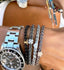 Bracciale in seta colorata e argento - Patrizia Farinola 