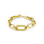 Bracciale maglia piatta in argento dorato - Herzel Fashion