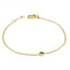 Bracciale punto luce in oro con tsavorite - Herzel Gioielli