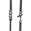 Catena Lunga in Argento Brunito e Dorato con Chiusura a T - Herzel Fashion