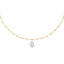 Aria lab drop-cut necklace - LOVE