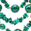 Collana Artigianale in argento dorato con Malachite e Corallo Naturale – Herzel Fashion
