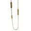 Collana Chain in Argento Dorato con Elementi Satinati – Herzel Fashion