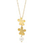 Collana Girocollo Oro 18K con Pendente Doppio Quadrifoglio e Perla – Herzel Gioielli