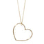 Collana Laccio con Maxi Cuore Pendente in Argento Dorato – Herzel Fashion
