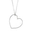 Collana Laccio con Maxi Cuore Pendente in Argento – Herzel Fashion