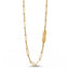 Collana Chain in Argento Dorato con Elementi Satinati – Herzel Fashion