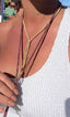Collana in Seta Intrecciata e Argento con Zirconi - Patrizia Farinola